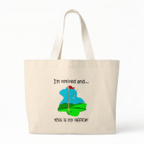 Retirement humor for golfers canvas bag