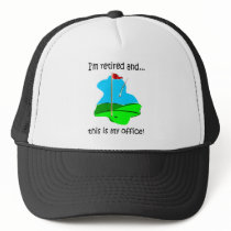 Retirement humor for golfers mesh hat