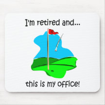 Retirement humor for golfers mouse mat
