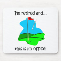 Retirement humor for golfers mouse mat