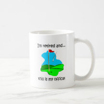 Retirement humor for golfers mugs