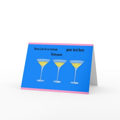 Retirement Invitation Greeting Cards by perfect4partys