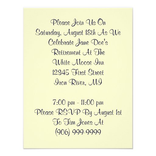 Retirement Invitations time for fishing Ladies
