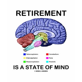 Retirement Is A State Of Mind (Anatomical Brain) shirt