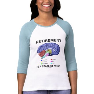 Retirement Is A State Of Mind (Anatomical Brain) shirt