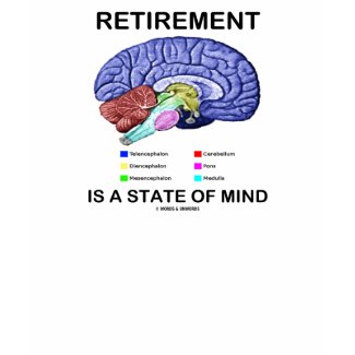 Retirement Is A State Of Mind (Anatomical Brain) shirt
