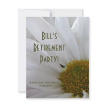 Retirement Party-Daisy+Humor Quote Personalized Announcement