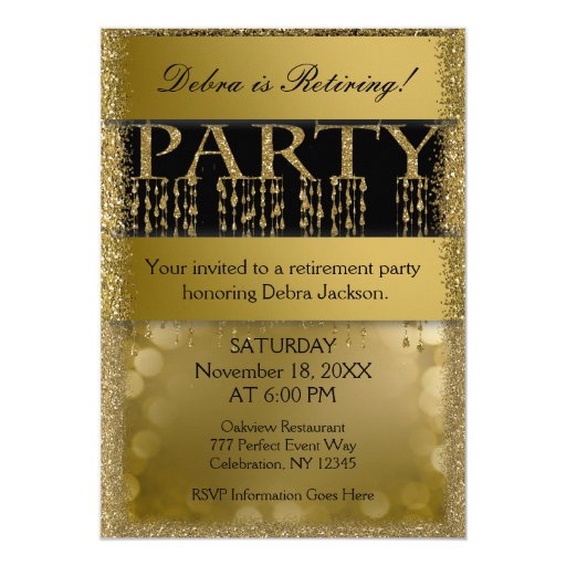 retirement party elegant fun card zazzle retirement party card