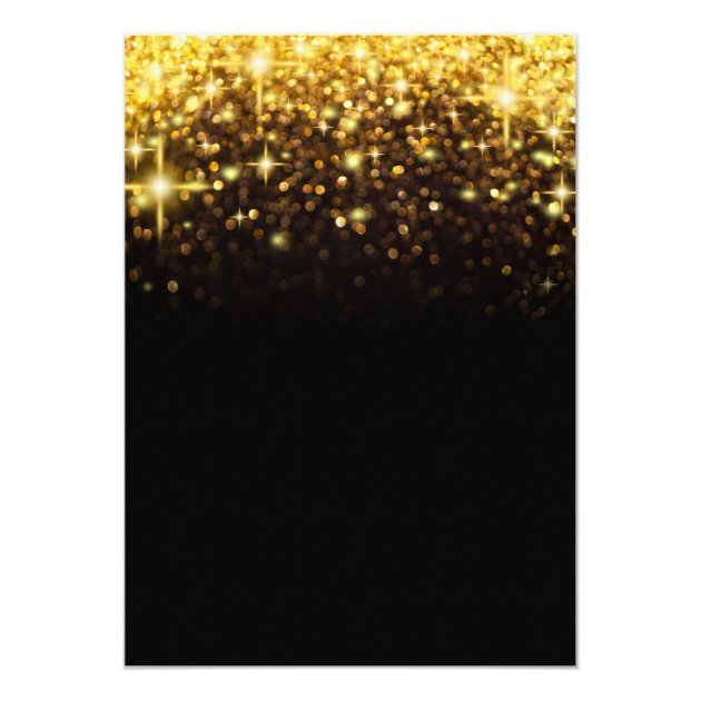 Retirement Party Gold Glitter Glamour Sparkles Card
