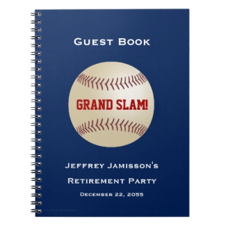 Retirement Party Guest Book, Baseball, Grand Slam
