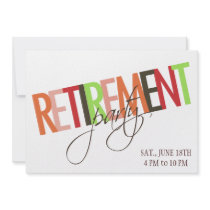 RETIREMENT party invitation