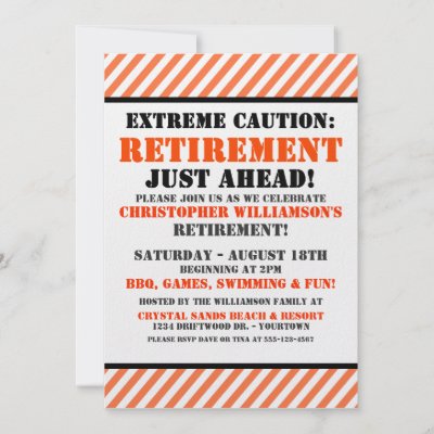 Retirement Party Invitations on Fun Retirement Party Invitations You Can Customize For Your Upcoming
