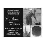 Retirement Party Invitation Customizable Photo postcards