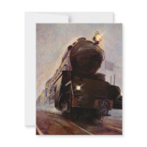 RETIREMENT PARTY INVITATION ~ MISTY EVENING TRAIN!