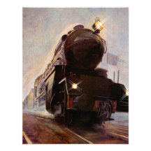 RETIREMENT PARTY INVITATION ~ MISTY EVENING TRAIN!