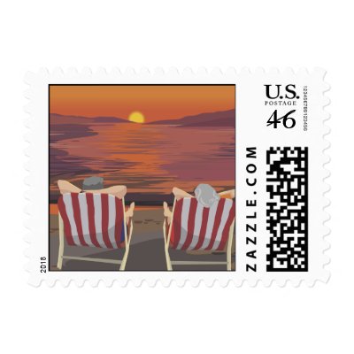 Retirement Party Invitation Postage by TheBridalShop