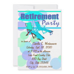 Retirement Party/ Lounge Chairs invitation