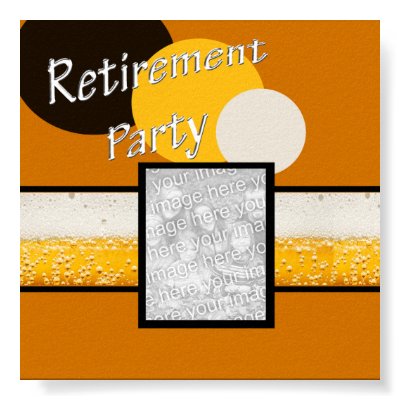 RETIREMENT PARTY PHOTO AUTOGRAPH POSTER by partypassion