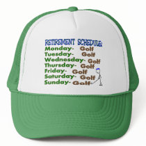 Retirement Schedule GOLFER hats by gailg1957 Retirement Schedule GOLFER hats