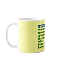 Retirement Schedule GOLFER Mugs