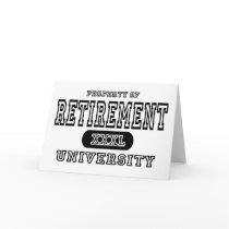 Retirement University cards by universityshirts Retirement University cards