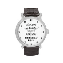 Retirement watch with personalizable quote at Zazzle