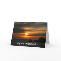 retiring sunset card