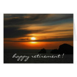 retiring sunset colors card
