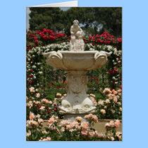 Retiro Park Rose Garden Madrid Spain Greeting Card cards
