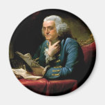 Retrato de Benjamin Franklin Imanes
