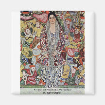 Retrato de la cerveza de Friederike Maria de Klimt Imanes