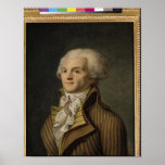 Retrato de Maximiliano de Robespierre Poster