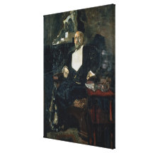Retrato de S. Mamontov Impresión De Lienzo