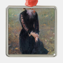 Retrato de señora Eduardo Pailleron, 1879 Adornos
