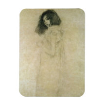 Retrato de una mujer joven, 1896-97 iman rectangular