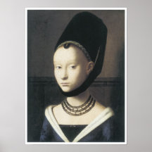 Retrato de una señora, 1470, Petrus Christus Impresiones