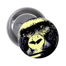 Retrato del gorila pin