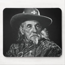 Retrato del vintage de Guillermo Buffalo Bill Cody Tapete De Ratones