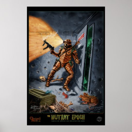 Retreating Excavator :: The Mutant Epoch Posters
