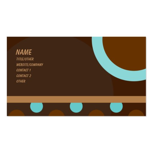 Retro 103 business card (front side)