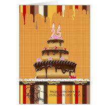 Retro 10-99  Age Any Occasion Cake Invitation Cards