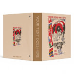 Retro 1930s art deco design cycling vinyl binder