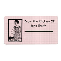 Retro 1930s Kitchen Label labels
