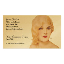 Retro 1930s Pinup business cards