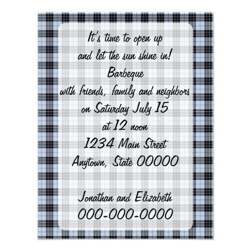 Retro 1940s BBQ Custom Invite