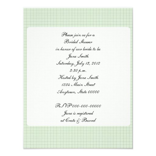 Retro 1940s Bridal Shower Personalized Announcement