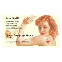 Retro 1940s Love Business Cards