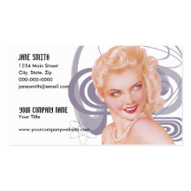 Retro 1940s Pinup Business Card