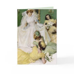 Retro 1940s Wedding Card