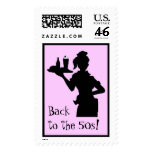 Retro 1950 Car Hop Drive-In Postage